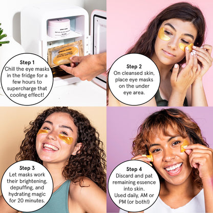 grace & stella Under Eye Patches (12 pairs) Eye Masks for Puffy Eyes and Dark Circles - Valentine Gifts for Women - Gifts for Wife, Bridesmaids, Birthdays, Bachelorette Party, Self Care - Vegan