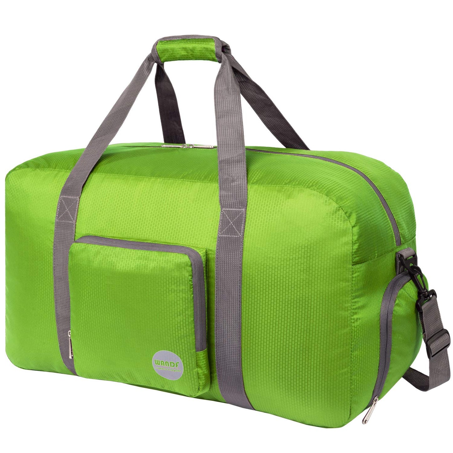 24" Foldable Duffle Bag 60L for Travel Gym Sports Lightweight Luggage Duffel By WANDF (24 inches (60 Liter), Green 24")