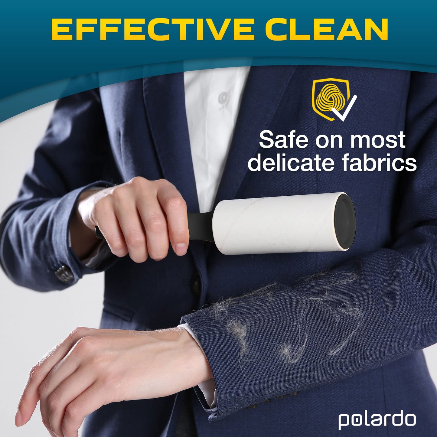 Lint Rollers for Pet Hair, Sticky, Remover for Couch, Clothes Furniture and Carpet. Dog Hair Remover Cat Hair, Animal Fur, Fuzz. 5 Large Lint Rollers