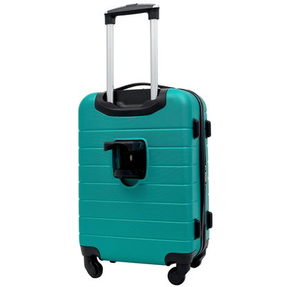 Wrangler Smart Luggage Cup Holder and USB Port, Teal, 2 Piece Set