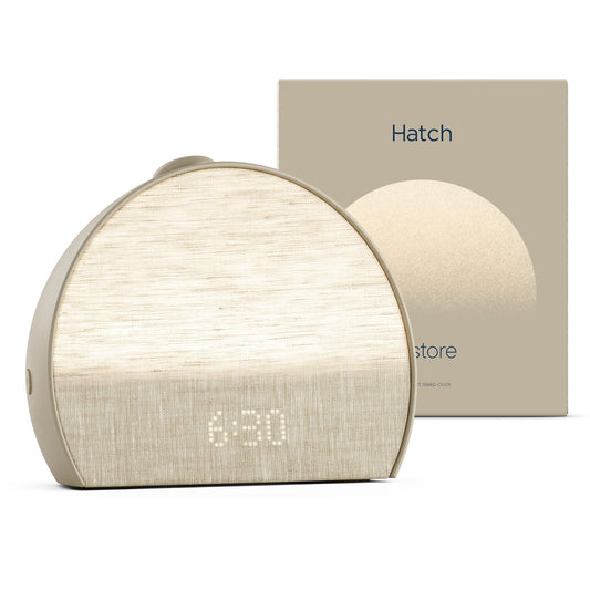 Hatch Restore 3 | Science-Backed Sleep Audio, Circadian Lighting (Greige)