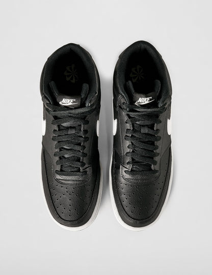 Nike Men's Court Vision Mid Next Nature Shoes, Black/White-Black, 10.5