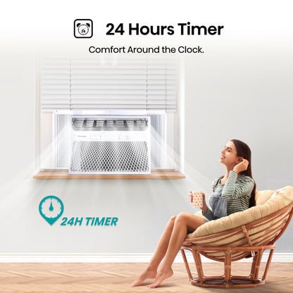 Hisense WC12W25A 12,000 BTU Smart Window Air Conditioner, White