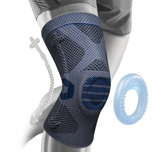 NEENCA Professional Knee Brace for Pain Relief, Medical Knee Compression Sleeve, Knee Support with Horizontal Knit Tech for Meniscus Tear, ACL, Arthritis, Joint Pain, Runner, Workout