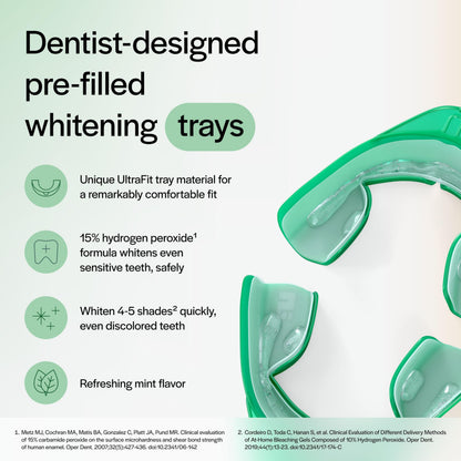 Opalescence GO 15 Whitening Bundle - (7 Treatments) Hydrogen Peroxide Prefilled Teeth Whitening Trays and Travel Original Whitening Toothpaste 1 Oz - Mint Flavor - Includes Toothbrush 6238-1T