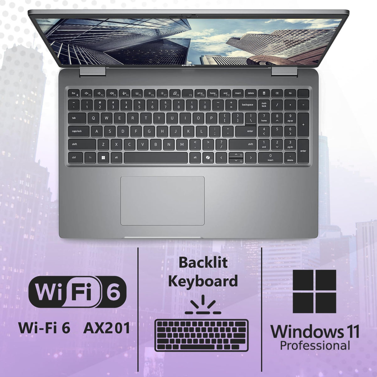 Dell Latitude 5550 5000 Business Laptop Computer, Intel 12-Core Ultra 5 135U (Beat i7-1355U), 16GB DDR5 RAM, 512GB PCIe SSD, 15.6" FHD, WiFi 6, Thunderbolt 4, Backlit KB, Fingerprint Reader, Win11 Pro