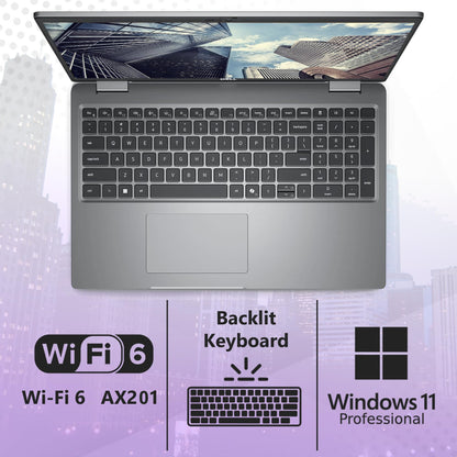 Dell Latitude 5550 5000 Business Laptop Computer, Intel 12-Core Ultra 5 135U (Beat i7-1355U), 16GB DDR5 RAM, 512GB PCIe SSD, 15.6" FHD, WiFi 6, Thunderbolt 4, Backlit KB, Fingerprint Reader, Win11 Pro