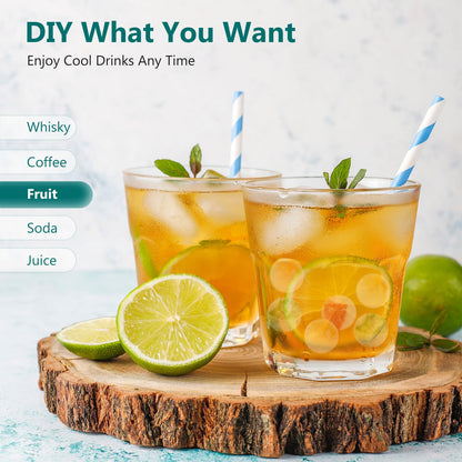 Optish 3 Pack Ice Trays for Freezer, 99 PCS Ice Cube Tray with Lid and Bin, Round Ice Cube Trays for Freezer, Circle Ice Cube Tray for Chilling Drinks