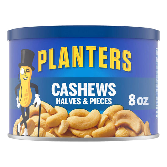 Planters Cashew Halves & Pieces, 8.0 oz Canister