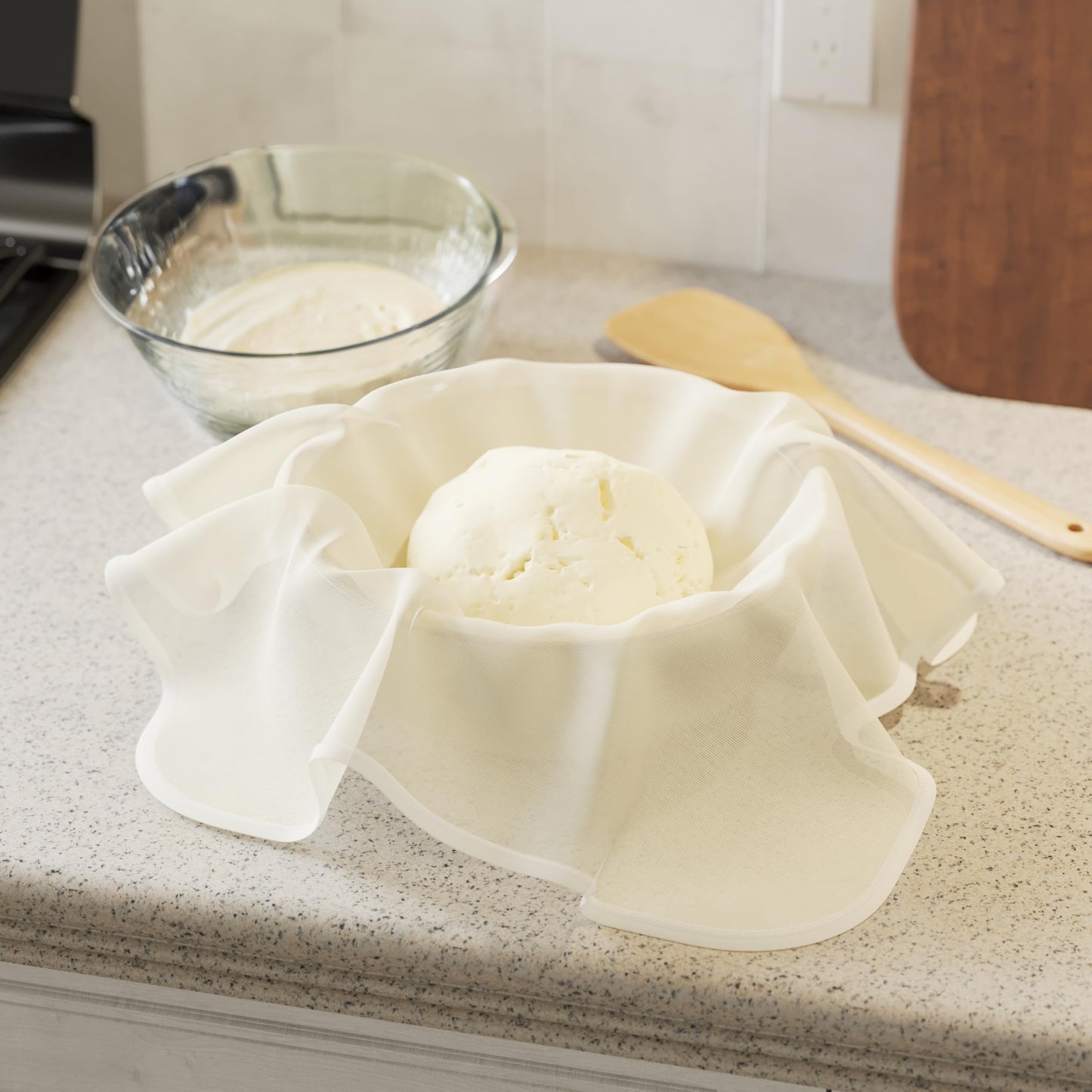 6-Pack Cheesecloth, 20x20 Inch Organic Hemmed Cheese Cloth for Straining, Reusable Unbleached Cotton Strainer for Cooking, Baking, Juicing, and Cheese Making (Grade 100)