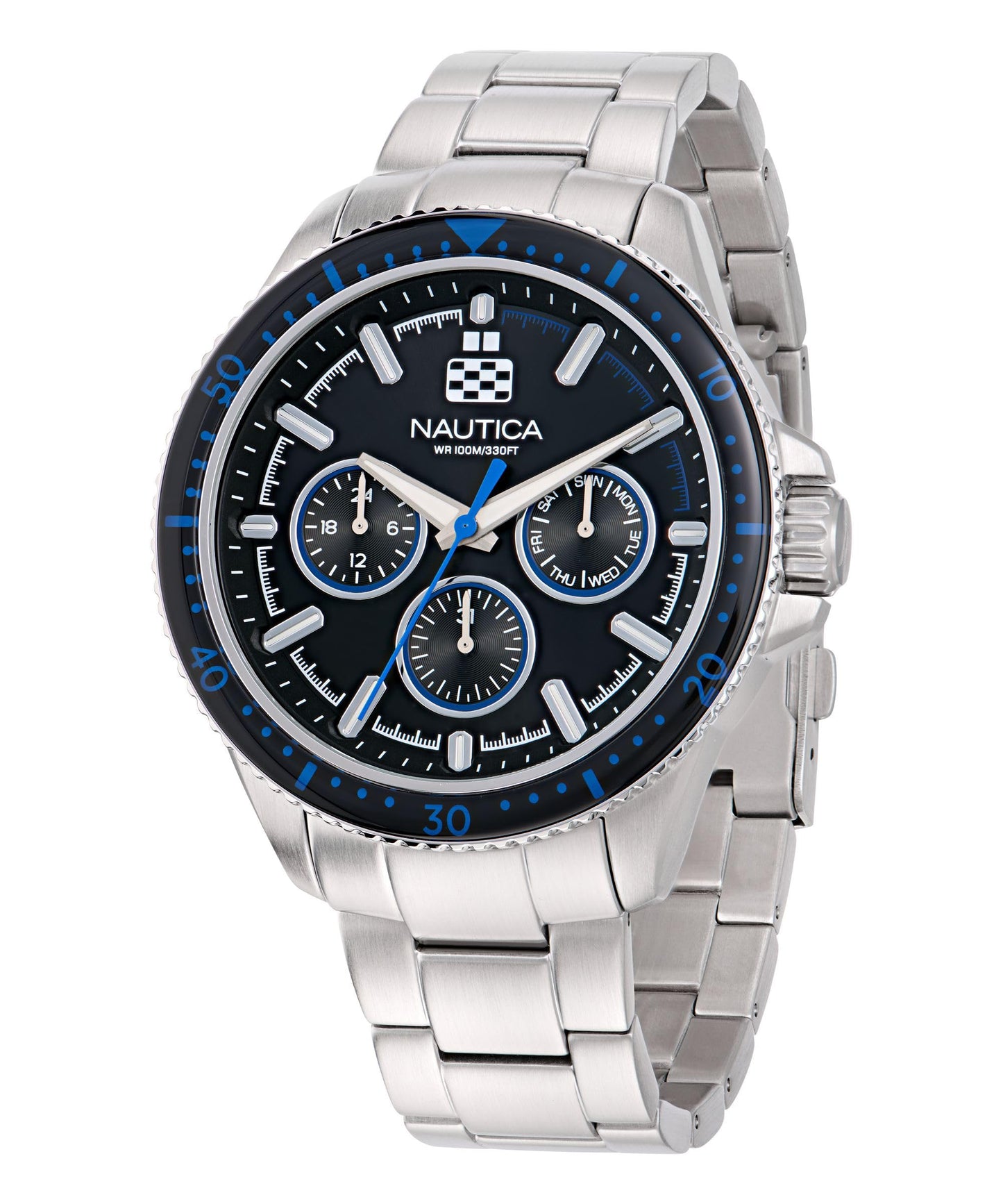 Nautica NCT Windrose Stainless Steel Bracelet Watch