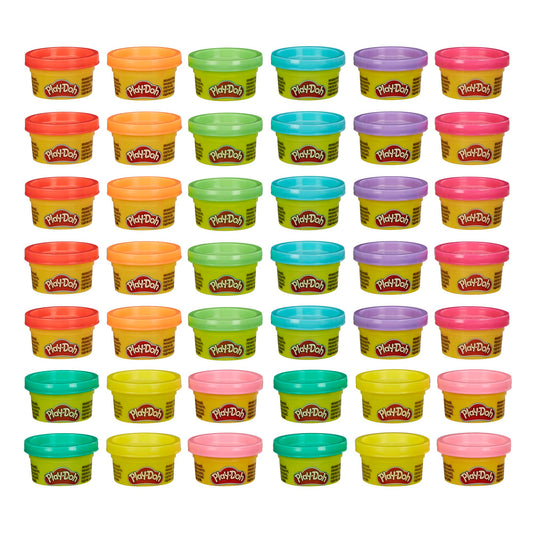 Play-Doh Bulk 42-Pack of 1-Ounce Cans, Easter Basket Stuffers for Girls & Boys, Party Favors, Kids Arts & Crafts, Preschool Toys, Ages 2+ (Amazon Exclusive)