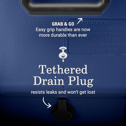 Coleman Classic Series Insulated Portable Cooler, Leak-Resistant Outdoor Hard Cooler Keeps Ice up to 5 Days, 52/70/120/150 Quart