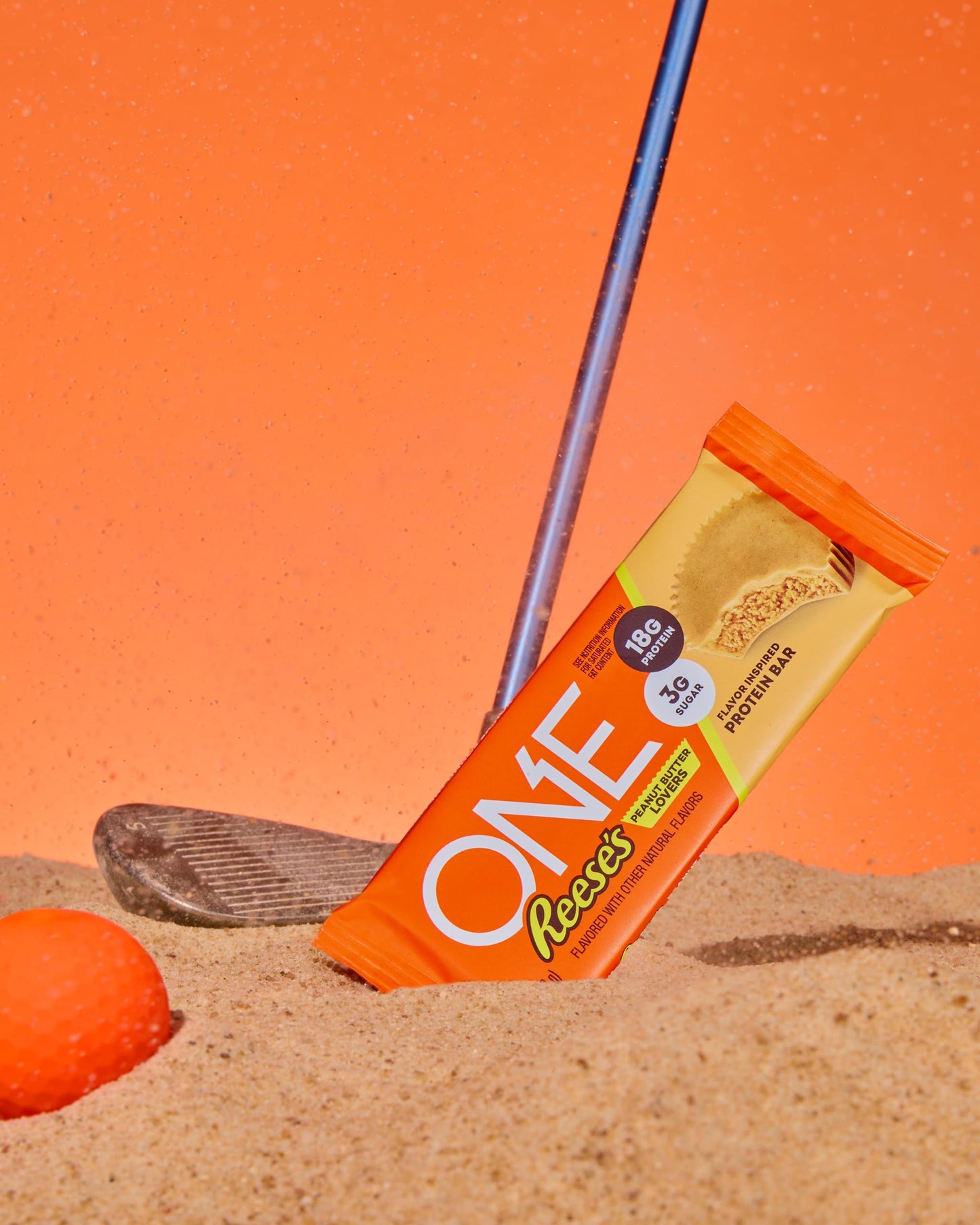 ONE Protein Bars, Reese's Peanut Butter Lovers, Gluten Free with 18g Protein and 3g Sugar, Pantry Staples, 2.12 oz (12 Count)