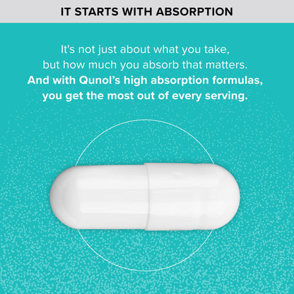 Qunol Magnesium Capsules 420mg, 100% DV, High Absorption Magnesium Supplement, Extra Strength, Bone and Muscle Health Supplement, 180 Count