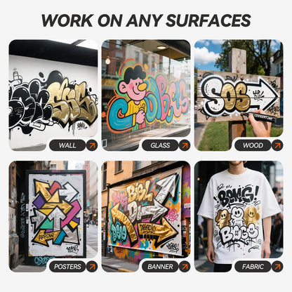 Coogert 3Pcs Black Jumbo Poster Markers, 15MM Thick Permanent Acrylic Graffiti Markers, Wide Tip Paint Marker for Canvas, Posters Board, Fabric, Window, Glass, Wood, Teachers,Banner painting supplie