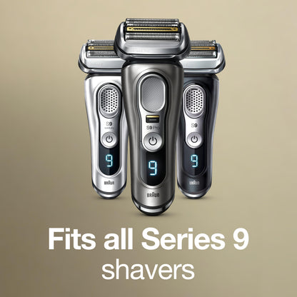 Braun Electric Shaver Head Replacement Part 94M, Compatible with Series 9 Pro and Series 9 Electric Razors for Men, Silver