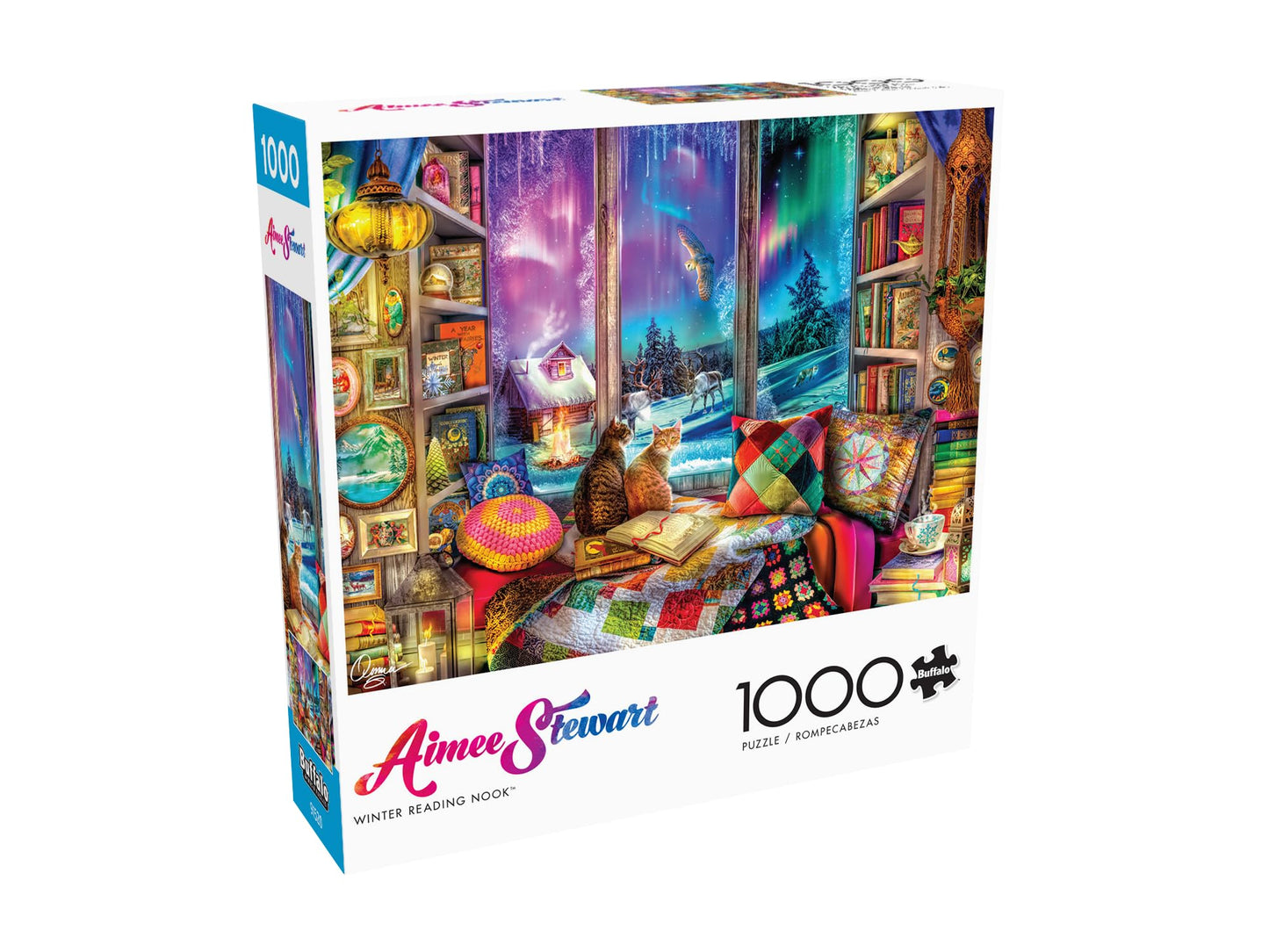 Buffalo Games - Aimee Stewart - Winter Reading Nook - 1000 Piece Jigsaw Puzzle for Adults Challenging Puzzle Perfect for Game Nights - Finished Puzzle Size is 26.75 x 19.75