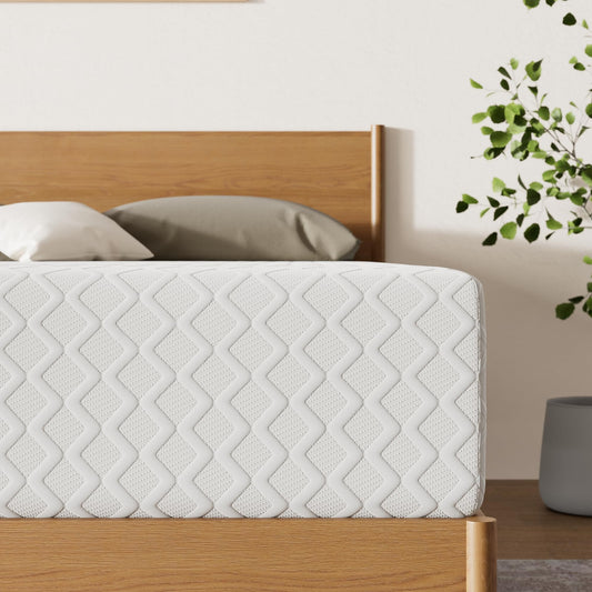 Signature Design by Ashley Chime Memory Foam 12" Queen Mattress with Thick Memory and Support Foam for Pressure Relief, Fiberglass Free, Mattress In A Box