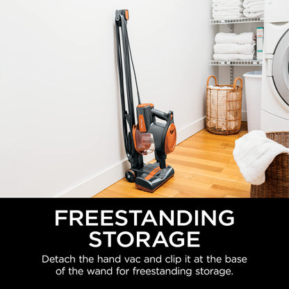 Shark Rocket Ultra-Light Corded Bagless Vacuum for Carpet and Hard Floor Cleaning with Swivel Steering (HV301), Gray/Orange