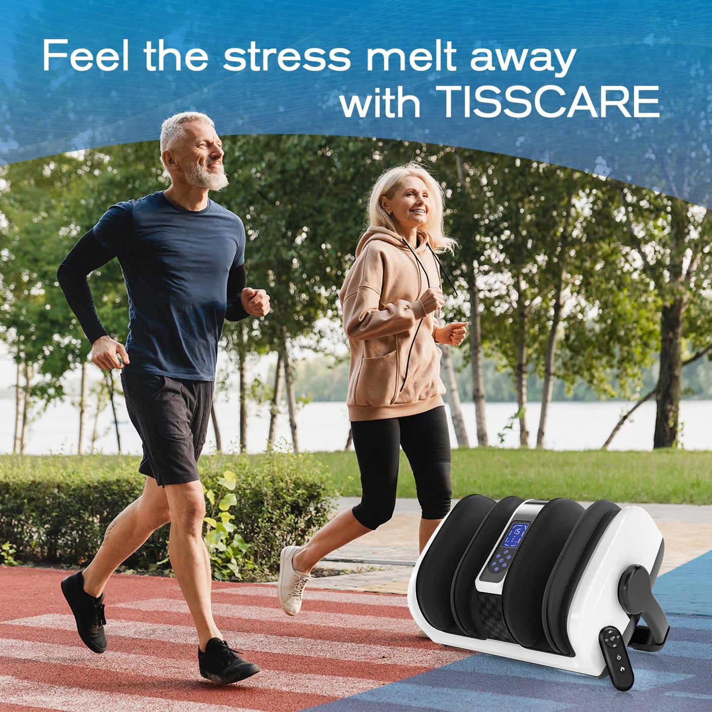 TISSCARE Foot Massager with Heat: Shiatsu Foot Massager for Plantar Fasciitis,Neuropathy, Circulation and Pain Relief for Foot Calf Gifts for Women and Men