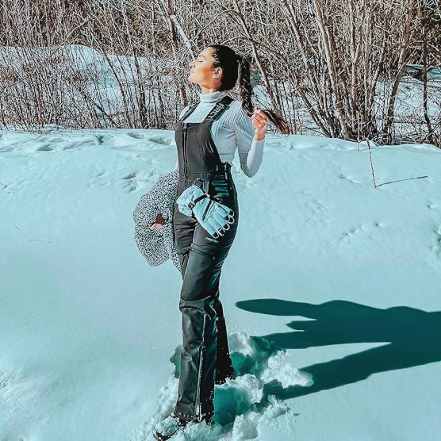 Arctix Women's Essential Insulated Bib Overalls, Black, Large