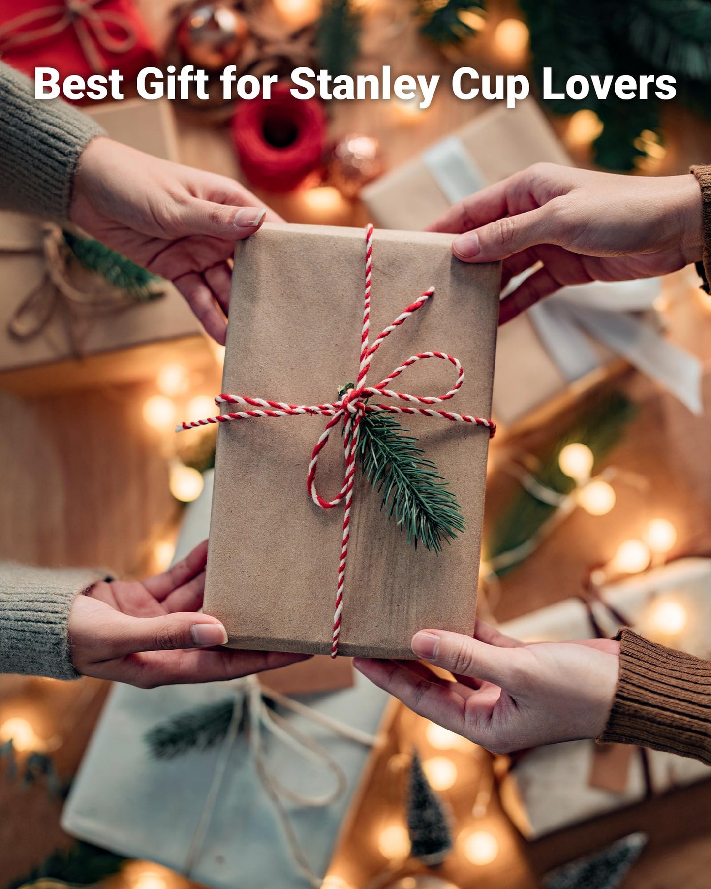 Gracenal Water Bottle Organizer for Stanley 40 oz Tumbler with Handle, Patented Pantry Kitchen Organizers and Storage for Stanley Cup Accessories, Stackable Water Bottle Holder Wine Rack Gifts, 4Pack