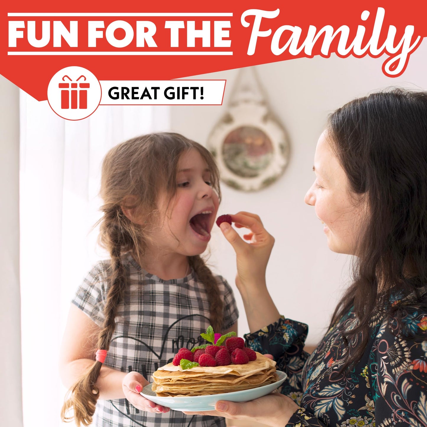 Gourmia 8” Electric Crepe Maker – Nonstick Ceramic Surface, One-Touch Operation, Includes Batter Tray, Compact & Easy to Clean, Crepe, Pancake & Tortilla Maker