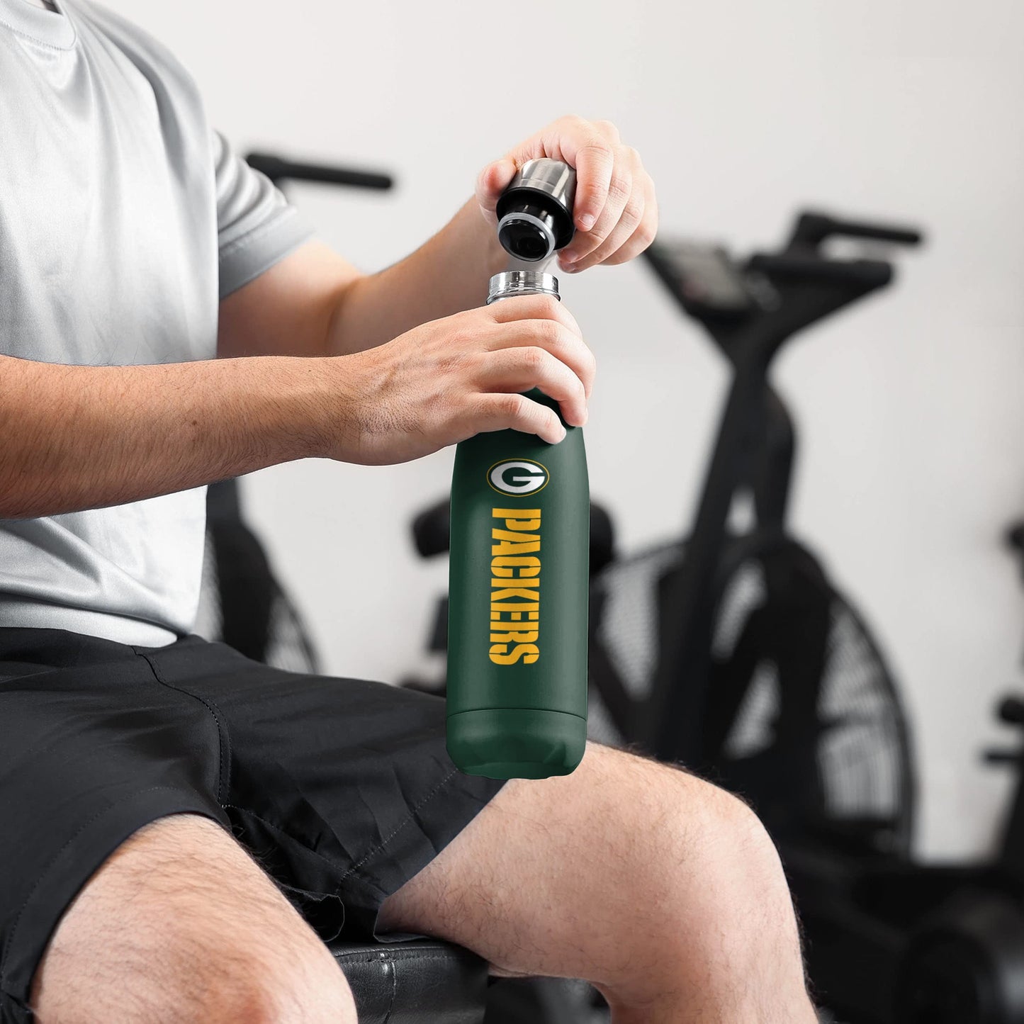 FOCO Green Bay Packers NFL Wordmark Chill Water Bottle