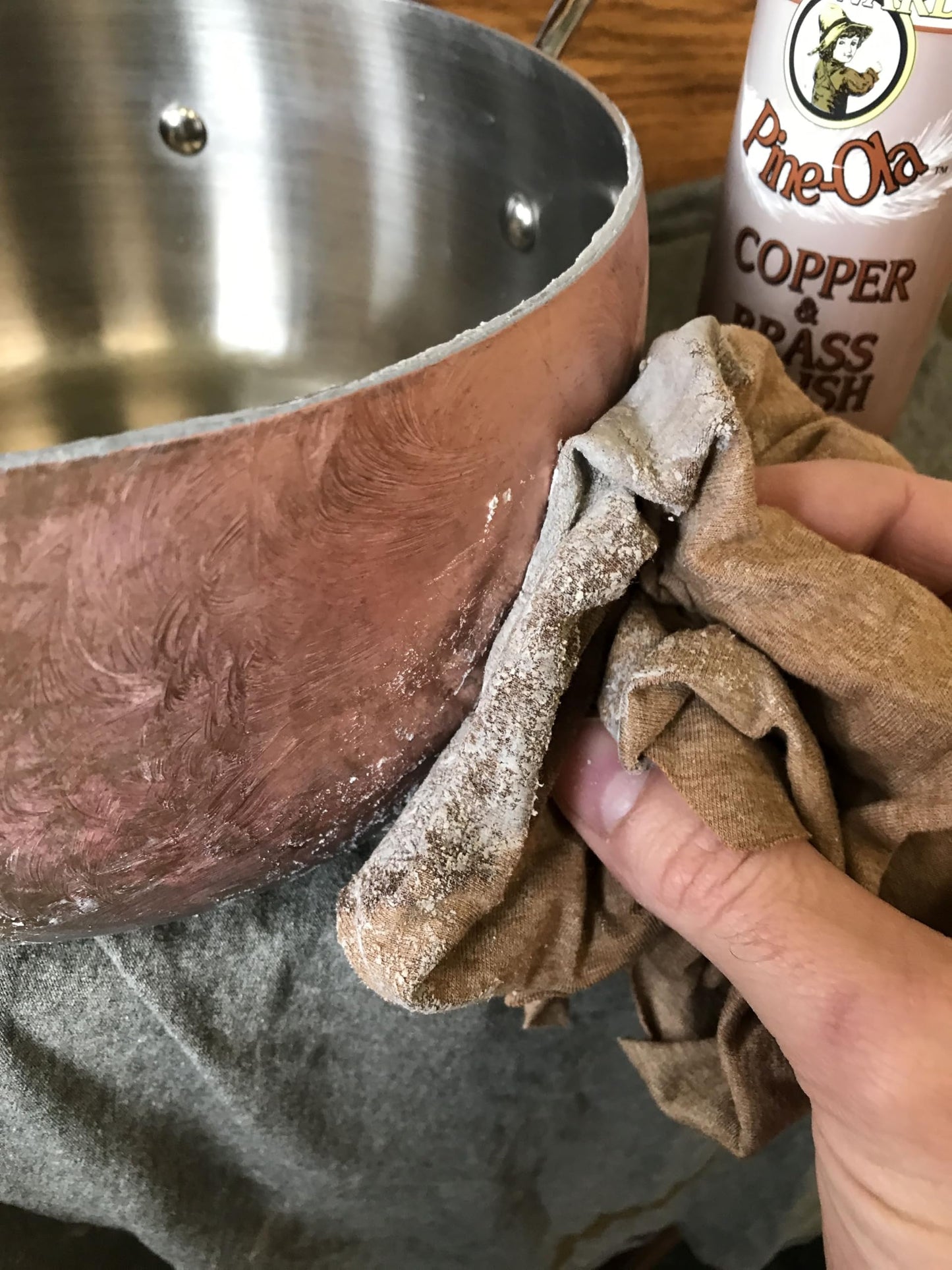 Howard Products Copper and Brass Cleaner and Polish - Pine-Ola Formula, 8-Ounce - Brass Cleaner and Polish, Copper Cleaner and Polish, Brass Polish