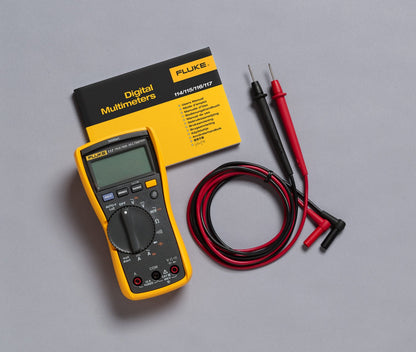 Fluke 117 Digital Multimeter, Non-Contact AC Voltage Detection, Measures Resistance/Continuity/Frequency/Capacitance/Min Max Average, Automatic AC/DC Voltage Selection, Low Impedance Mode