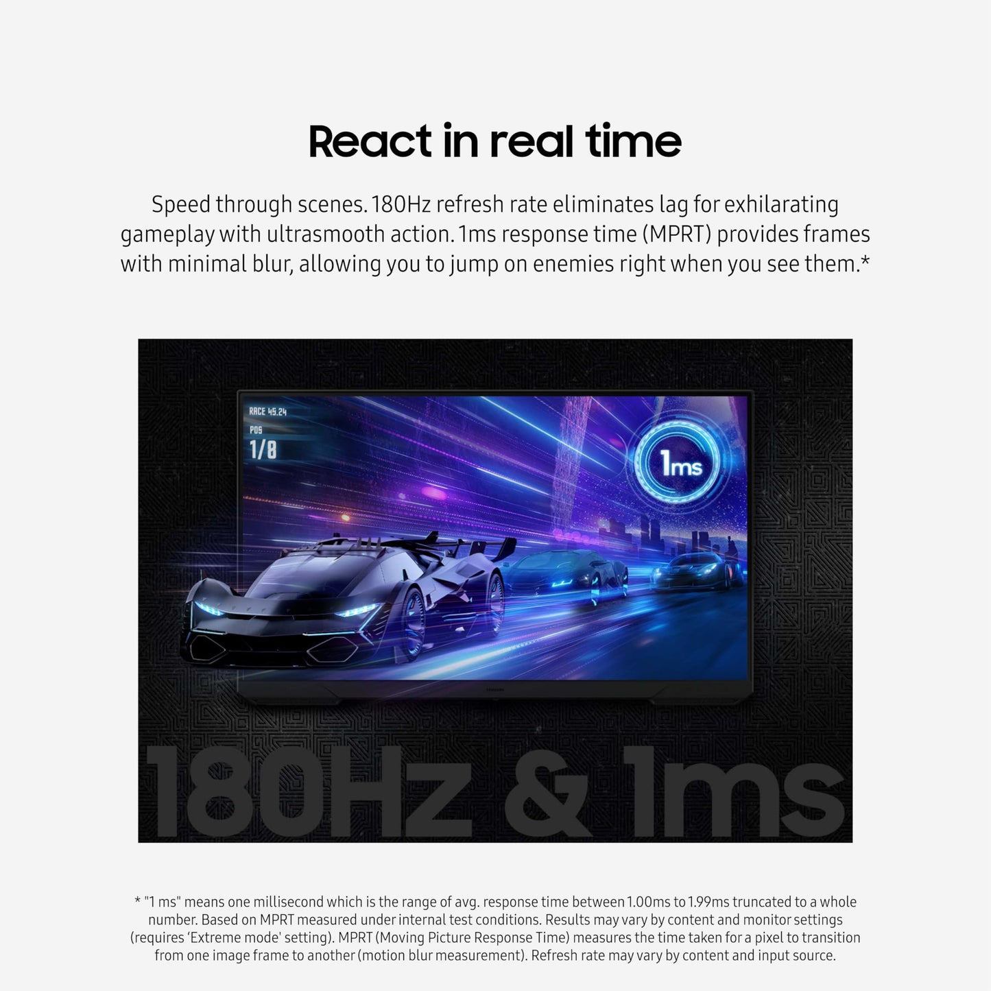 SAMSUNG 24-Inch Odyssey G3 (G30D) Series FHD Gaming Monitor, 1ms, 180Hz, AMD FreeSync, Adjustable Stand, Black Equalizer, Virtual Aim Point, Eye Saver Mode, Flicker-Free, LS24DG302ENXZA, 2024