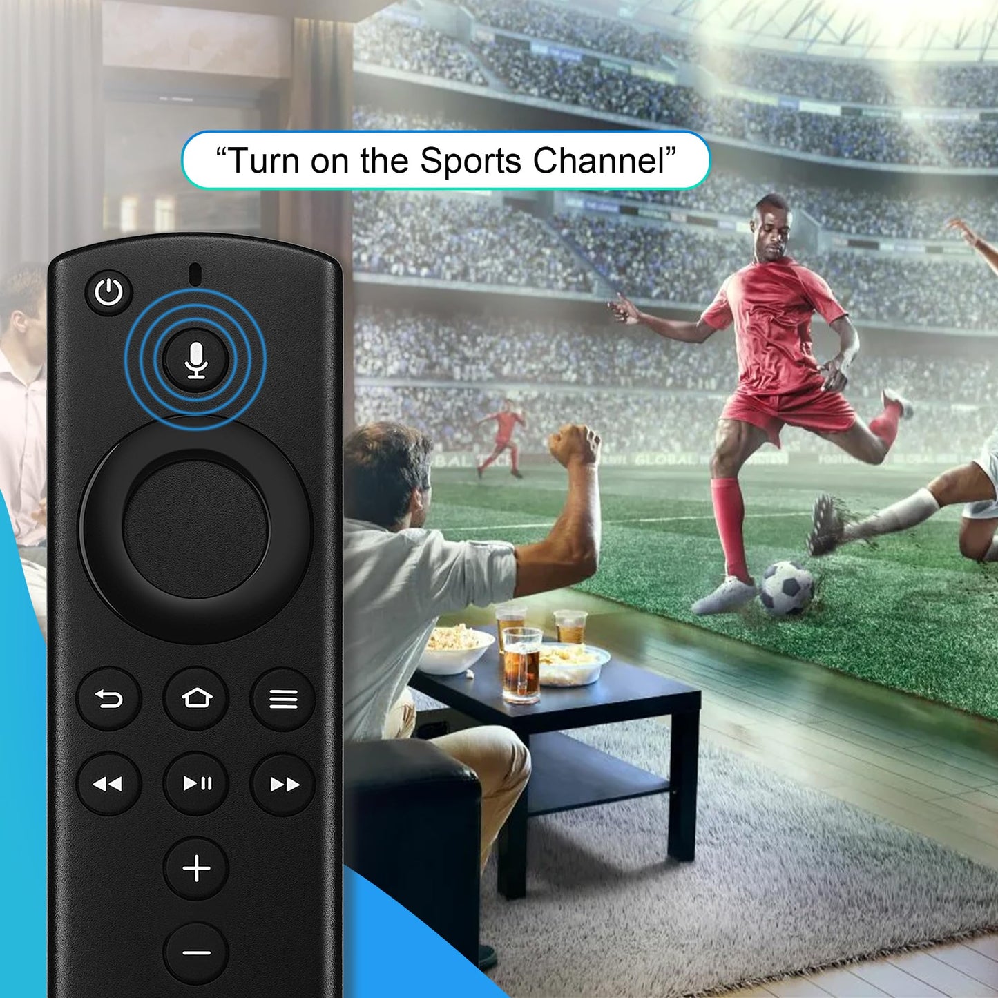 Replacement Remote for Smart TVs 3rd Gen - Vioce Control Not for Insignia/Pioneer, Remote Replacement for Stick (2nd Gen/4K/Lite/2020 Release), Cube(1st Gen/2nd Gen)