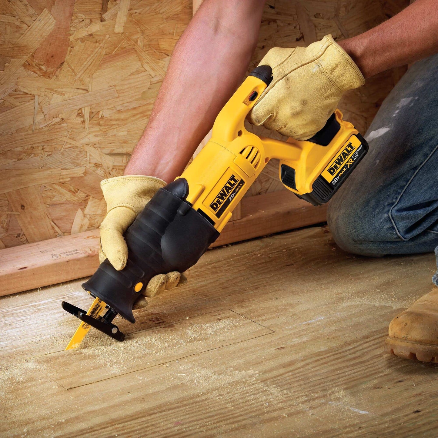 DEWALT 20V MAX Reciprocating Saw, 3,000 Strokes Per Minute, Variable Speed Trigger Cordless Saw, Tool Only (DCS380B)