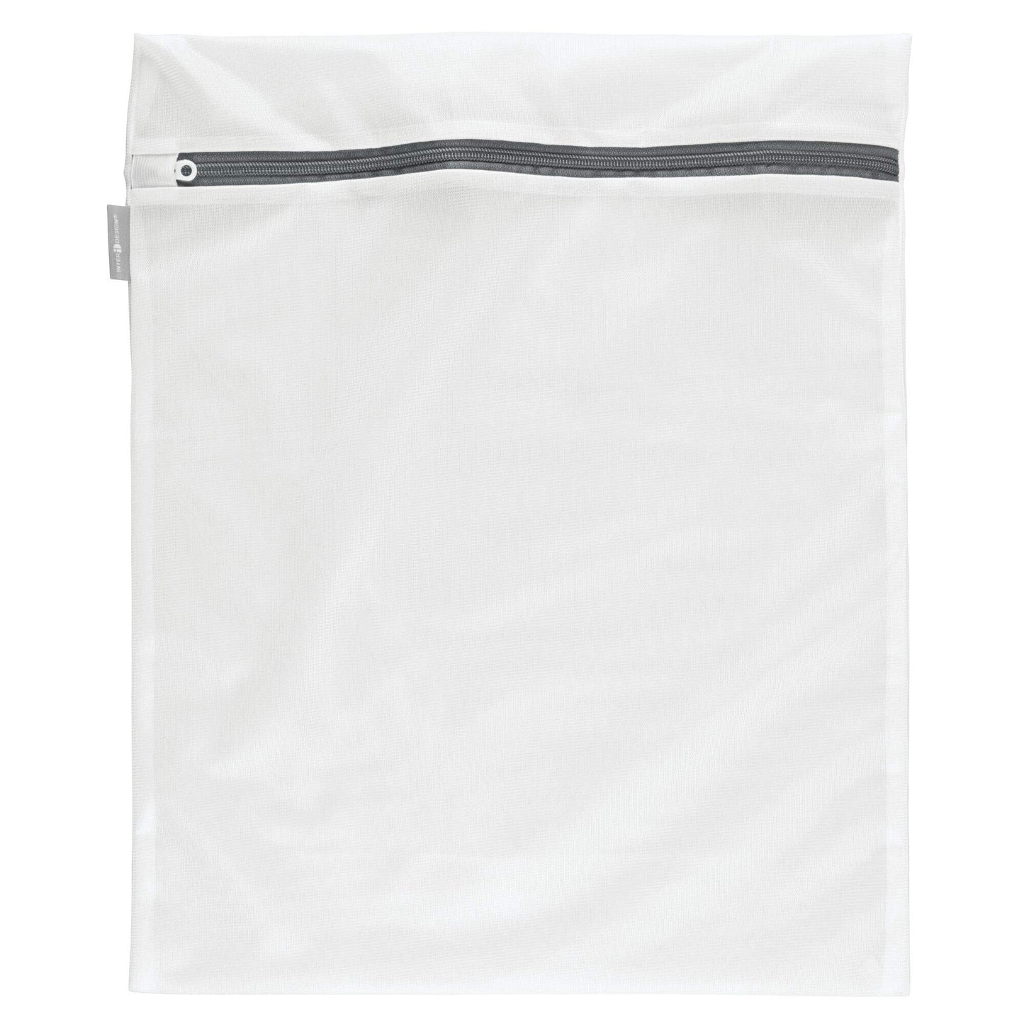 iDesign Mesh Laundry Bag Built in Zipper for Delicates, 16" x 0.5" x 20", Large