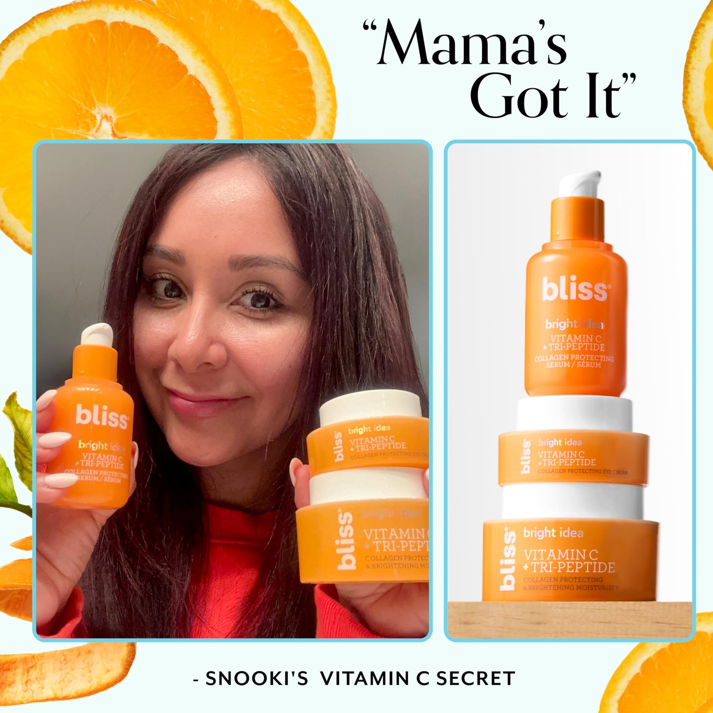 Bliss Vitamin C + Tri-Peptide Bright Idea Serum – 15% Brightening + Barrier Boost Complex for Radiant, Firm Skin – Anti-Aging Face Serum Boosts Collagen & Elasticity - 1 fl oz