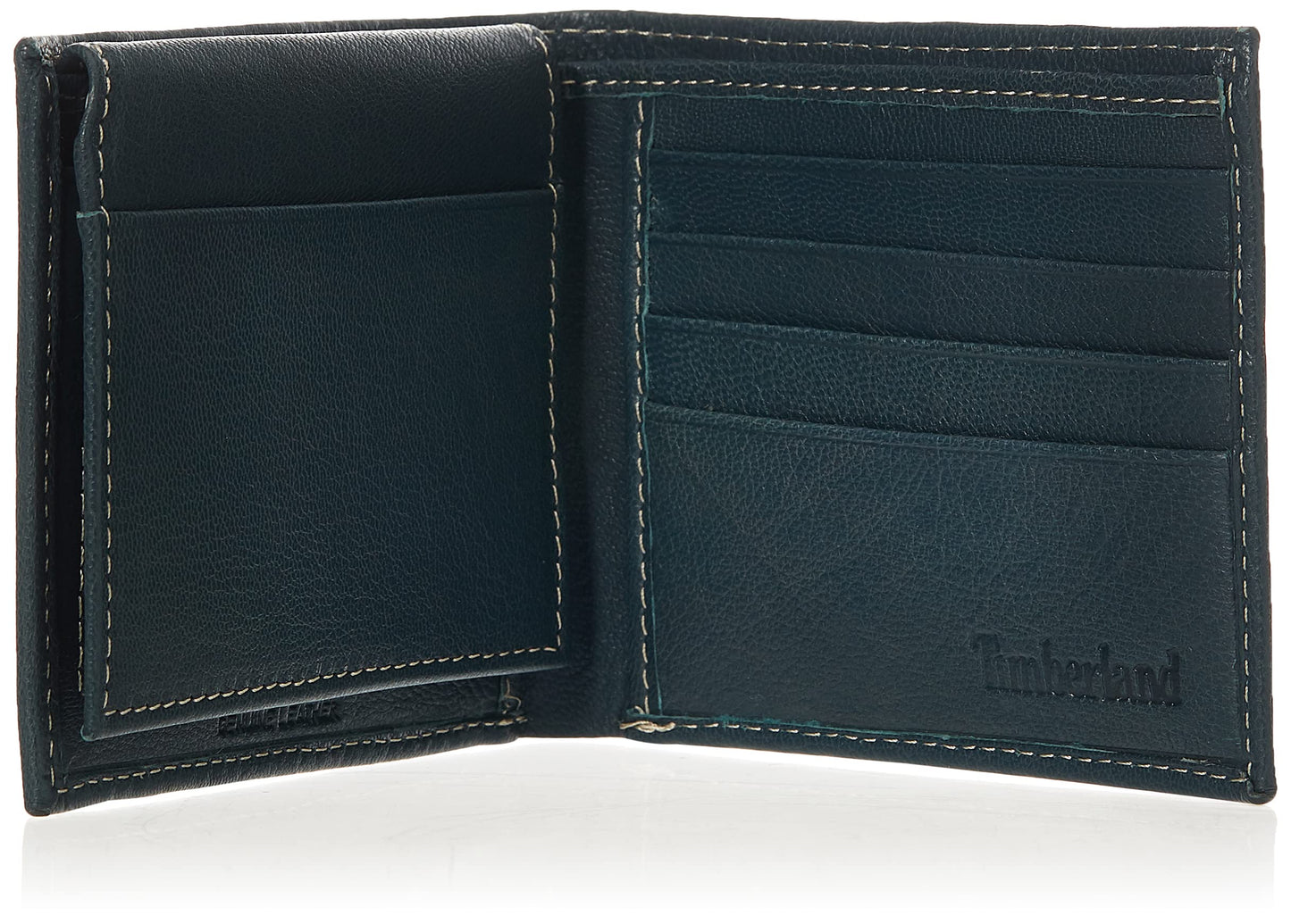 Timberland Men's Leather Wallet With Attached Flip Pocket, Navy (Blix), One Size