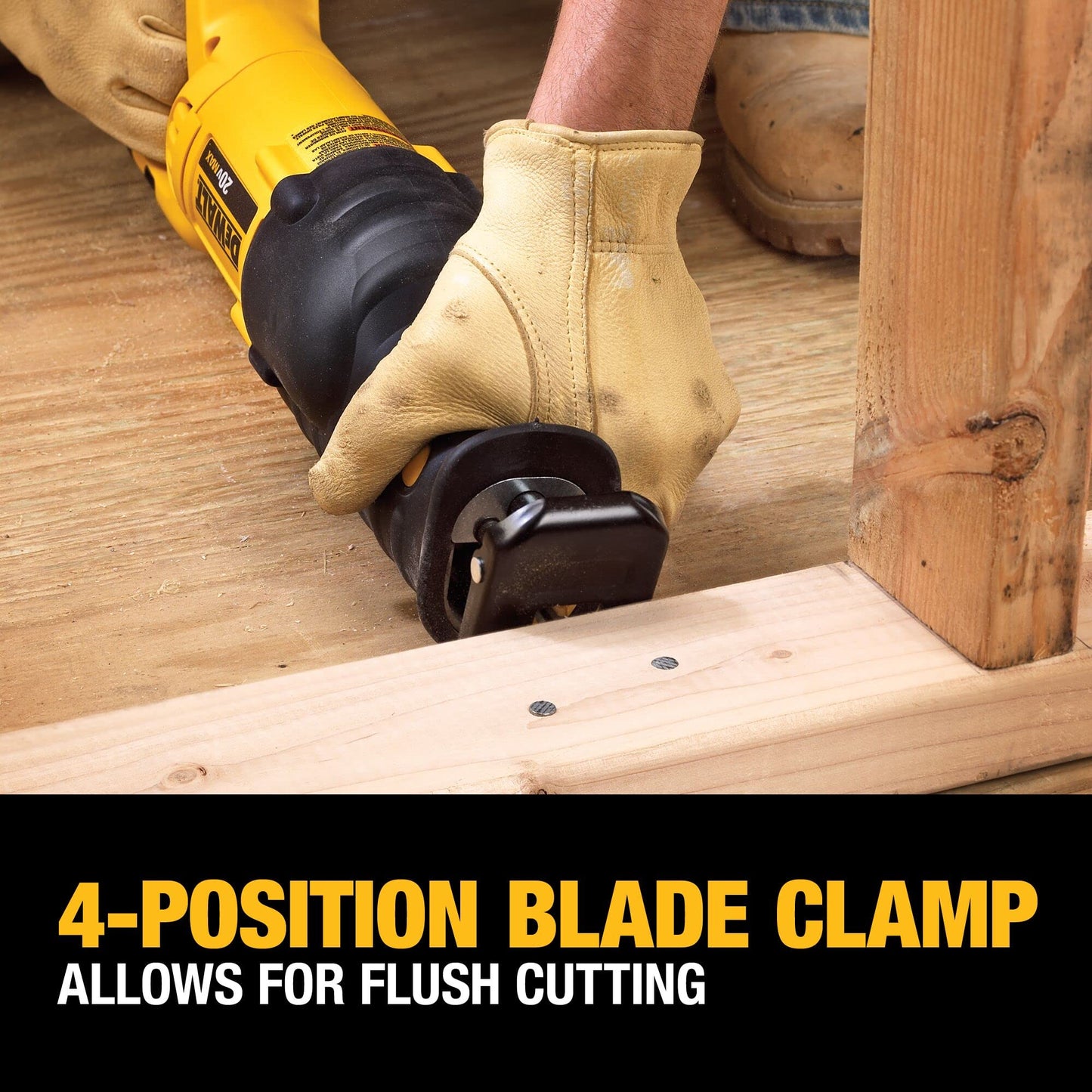 DEWALT 20V MAX Reciprocating Saw, 3,000 Strokes Per Minute, Variable Speed Trigger Cordless Saw, Tool Only (DCS380B)