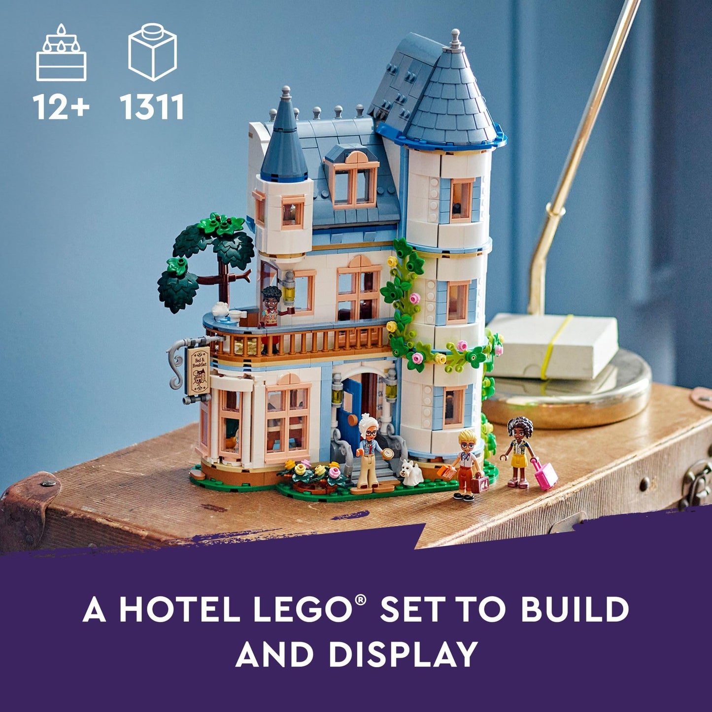 LEGO Friends Castle Bed and Breakfast Hotel Playset for Kids Ages 12 and Up, with 4 Mini Dolls, a Dog Toy Figure and Accessories, Castle Toy Gift Idea for Girls, Boys and Teens, 42638