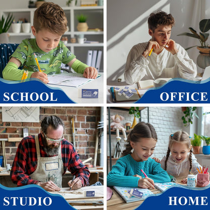 Realzeva White Eraser, 8-Pack Bulk Erasers for Classroom,White Erasers for School, Classroom Must Haves & Back to School Supplies Eraser, Latex-Free & No Crumbling, Gomas De Borrar Escolares.