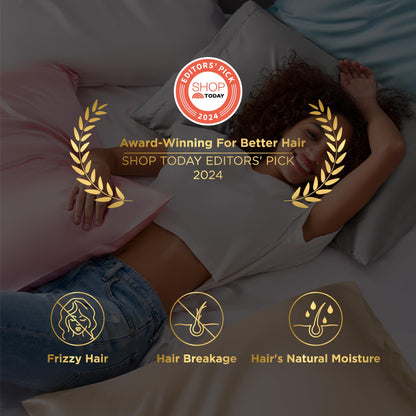 Bedsure King Size Satin Pillowcase Set of 2 - Pure White Silky Pillow Cases for Hair and Skin with Envelope Closure, Similar to Silk Pillow Cases, Gifts for Women Men, 20x36 Inches, 2pcs