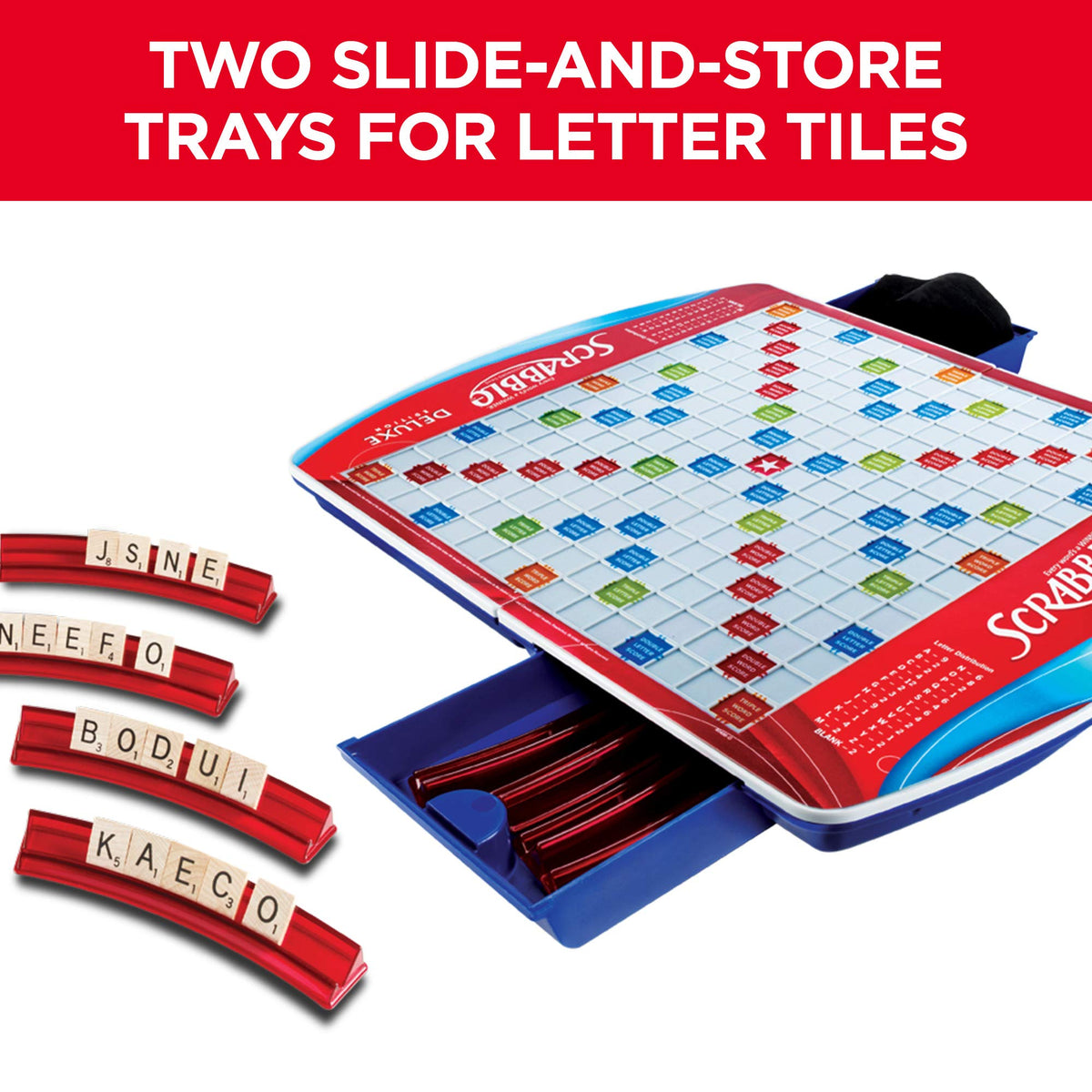 Hasbro Gaming Scrabble Deluxe Edition Board Game, (Amazon Exclusive)
