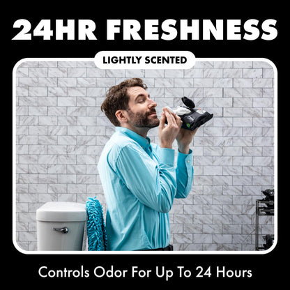 DUDE Wipes - Flushable Wipes for Adults - 6 Pack, 288 Wipes - Odor Destroyer XL Adult Wet Wipes - Deodorizing with Clean Scent - Up to 24 Hours of Odor-Destroying Technology