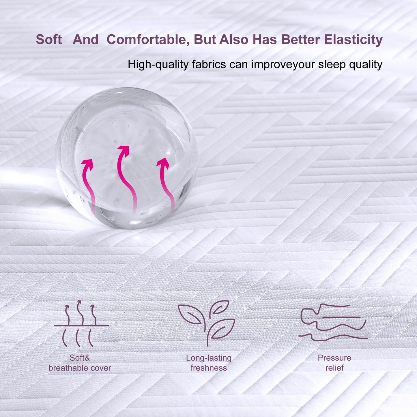 KOPEECHO Twin Size Mattress, 6 Inch Gel Memory Foam Mattresses, Medium Firm for Cool Sleeping, Pressure Relief, Easily Replaceable,CertiPUR-US Certified Colchón in a Box