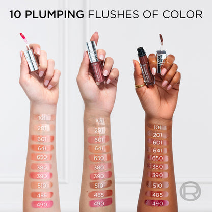 L'Oreal Paris Plump Ambition Hyaluron Lip Oil, 24 HR Lip Gloss with Hyaluronic Acid, Volumizing Formula with Glass-Like Shine, Cherry Cherie 390, 0.16 Fl Oz