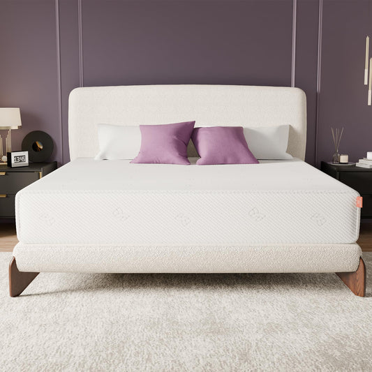 DREAMATTER Queen Mattress 10-Inch for Cooler Sleep – Cooling Gel Memory Foam with Back Support & Pressure Relief, Medium to Firm, Airflow Queen Size Mattress in a Box for Adults, Couples, Guest Rooms