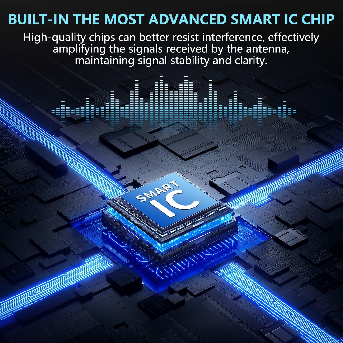 2025 TV Antenna,1200+ Miles Long Range TV Antenna, HD Digital TV Antenna Indoor with Signal Booster, Antenna for Smart TV and All Older TV's-Supports 4K 1080p -33ft Long Cables