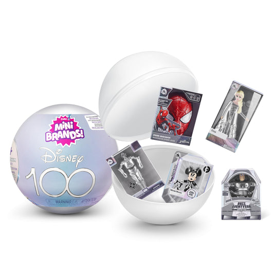 Mini Brands Disney 100 Platinum Capsule by ZURU Limited Edition with Platinum Minis, Celebrate Disney 100