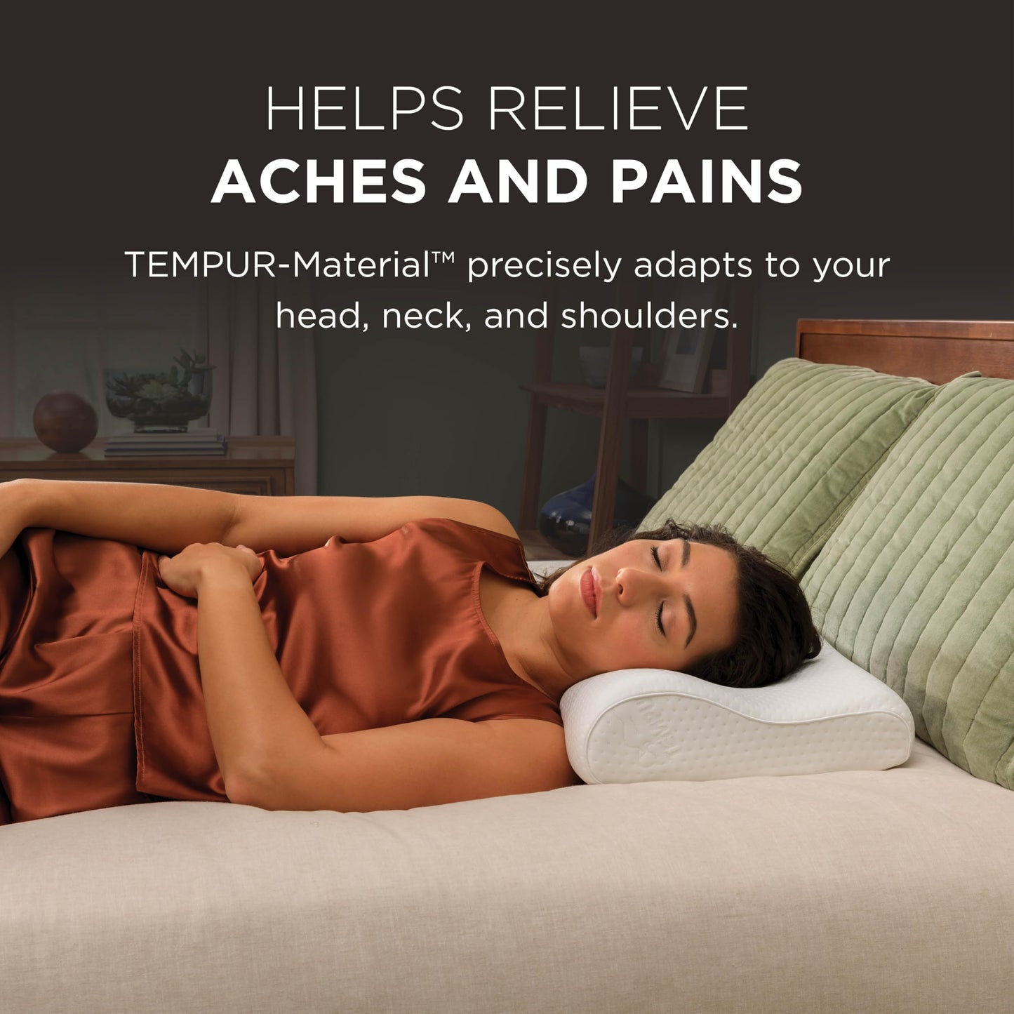 Tempur-Pedic TEMPUR Neck Pillow, Small Profile, White