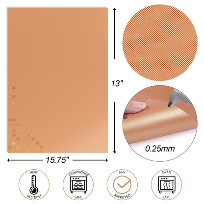 UBeesize Copper Grill Mats for Outdoor Grill – 6 Pack Heavy-Duty, Non-Stick BBQ Grilling Mat & Baking Mats, Reusable, Easy-Clean for Gas, Charcoal, Electric Grills (15.75 x 13 Inch)